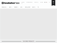 Tablet Screenshot of horsefeathers-store.eu